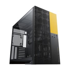 Geometric Future M5 Vent Mesh Front Panel Tempered Glass Mid Black/Yellow picture
