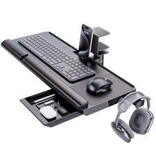 Keyboard Tray Under Desk with 360° Rotation, Ergonomic Keyboard and Mouse Tray picture