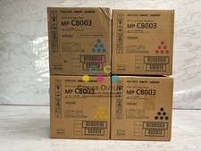 4 Genuine Ricoh MP C8003,C6503,C6500 CMYK Toners 842196,842197,842198,842199 picture