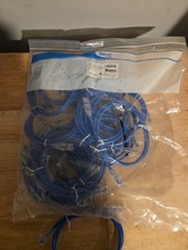 ICC CAT6 Ethernet Patch Cable 3FT Blue Clear Boot 5×25-Pack  picture