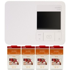 Canon SELPHY CP1500 Compact Photo Printer White + 4x RP-108 Color Ink Paper Set picture