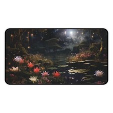 Mystic Forest Gaming Pad, Enchanted Mouse, Aesthetic Desk Design. picture