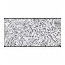 Topographic Lines Desk Mat — Large Abstract Contour Mouse Pads picture