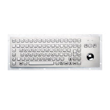 IP65 Kiosk Metal Industrial Keyboard With Trackball Stainless Steel USB Keypad picture