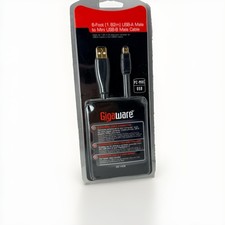 Gigaware USB Cable 6ft USB-A to Mini USB-B 5-Pin PS3 Controller Camera NEW picture