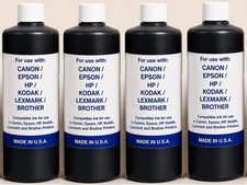 4 LITERS PREMIUM BLACK INK REFILL FOR HP CANON BROTHER LEXMARK INKJET CARTRIDGE picture