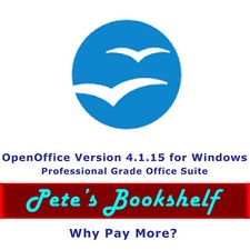 OpenOffice - Version 4.1.15 for Windows on USB - Word Proc/Spreadsheet/Database picture