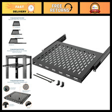 Vented 1U Sliding Rack Shelf for 19