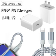 New For Apple iPhone iPad Fast Charger USB C Adapter Type C data Cable 20W PD picture