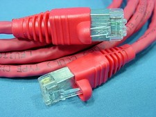 Leviton 62460-10R Cat6+ Red 10ft Extreme Ethernet Cable LAN Data 10' Patch Cord picture