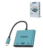 Onten 2in1 USB-C Adapter for Dual HDMI Output 4K picture