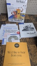 Claris FileMaker 4.0 Pro for Windows PC CD Software VTH OEM 1998 Multiuser Key picture