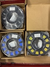 3 Brand New 3 Any-cubic Blue, Black And Red-Green-Gold PLA picture