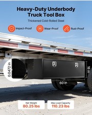 Underbody Truck Tool Box, 60 x 18 x 18 Inch Heavy Duty Steel Trailer Storage Box picture