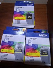 Lot Of Vintage NBrother LC401XLYS High Yield Yellow Ink Cartridge 500 Pages picture