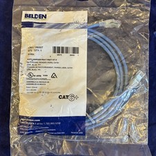 BELDEN CAT6+ Patch Cord, Bonded-Pair, 4 Pair, 24 AWG Solid, CMR, Blue, 7 ft. picture