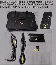 Havis DS-DELL-415-3 Basic Port Replication Triple High-Gain Antenna Dock Combo 6 picture