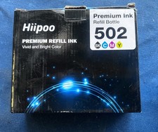 Hiipoo 502 Refill Ink Bottles Replacement CMYK BRAND NEW SEALED picture