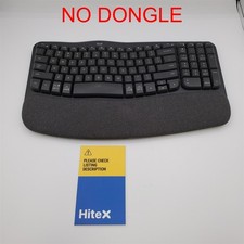 Logitech Wave Keys Wireless Ergonomic Keyboard - Graphite *NO DONGLE* picture