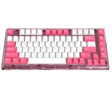 ABKO AG75W gasket mount wired/wireless Bluetooth keyboard rose pink (Red Linear) picture