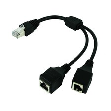 RJ45 Ethernet Splitter Cable 1 to 2 Port LAN Network Extension Adapter US picture
