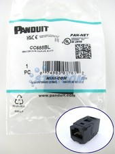 Panduit CC688BL Cat6 Coupler Module RJ45 8P8C Black ~STSI picture