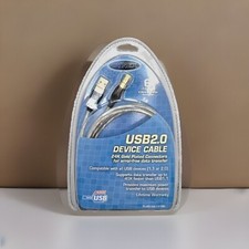 DYNEX™ Male A to Male B USB2.0 Printer 6' Cable w/24K Gold Plated Connectors NIP picture