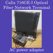 Calix 716GE-I Indoor ONT Optical Fiber Network Terminal 4x LAN w/ Adapter picture