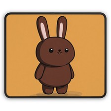 Chocolate Bunny Illustration Gaming Mouse Pad | Cute Kawaii Cartoon picture
