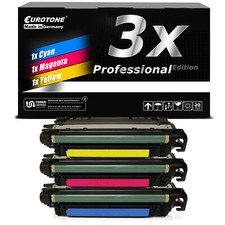 3x Eurotone Pro Cartouche D'Encre F R HP Couleur Laserjet Enterprise M-750-dn picture