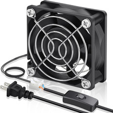 EC Cooling Fan 60Mm X 60Mm X 25Mm AC 110V 115V 120V 220V 240V Dual Ball Bearings picture