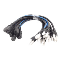 (10) Middle Atlantic IEC12X20 Twist Iec Standard Power Cord Blue and Black 12″ picture