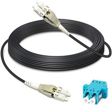 100ft (30 Meters) Uniboot OM3 Fiber LC to LC Outdoor Armored Fiber Optic Cabl... picture