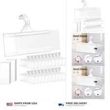 25Pcs Wire Shelf Label Holder, Reusable Plastic Shelf Tags for Pantry Retail ... picture