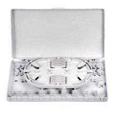 8 Port FTTH Indoor Wall Outlet Box Mini Fiber Optic Termination Distribution Box picture