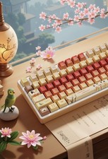 Qing Ping Diao PBT Keycap Set Cherry Profile Chinese Style 108/158 Keys picture