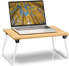 Foldable Lap Desk Laptop Stand Bed Desk Table Tray, Breakfast Serving Tray, P... picture