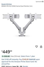  Two (2)Edge2 MSSLV Dual Monitor Mount Top Of The Line Must Sell.  Total of 2 picture