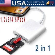 TF/SD Card Adapter Camera Reader for iPad iPhone6 6S 7 8 Plus 13 14 Pro X Xs Max picture