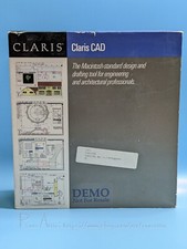 CLARIS CAD Version 1.0 DEMO: Vintage Software / 1988 Apple Macintosh (Complete) picture