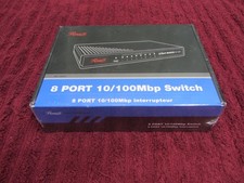 ROSEWILL RC-406X 8-Port Ethernet Switch With Power Supply - NOS - Sealed picture