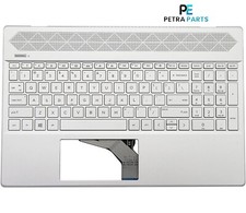 for HP Pavilion 15-CS 15-CW Case Palmrest US Keyboard Backlit L24752-001 Silver picture