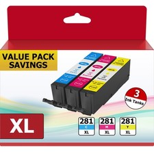 281XXL Color Ink Cartridges Replacement for 280/281 Series, High-Yield CLI-28... picture