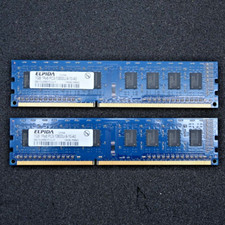2gb Elpida DDR3 DIMM 2x1GB SDRAM EBJ10UE8BDF0-DJ-F  PC3-10600U-9-10-A0 picture