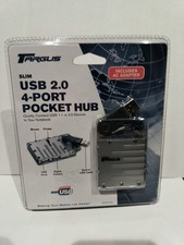 Targus Slim USB 2.0 4 Port Pocket Hub W/ AC Adapter New sealed picture