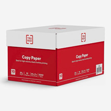 TRU RED 8.5x11 Copy Paper 20 lb 92 Bright Matte White 10 Reams 5000 Sheets picture