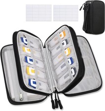 USB Flash Drive Case with Labels, USB Case Organizer Thumb Drive Holder Portable picture