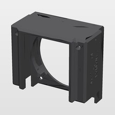 Fan Shroud for Nvidia Tesla V100 SXM2 GPU 90mm Heatsink 80mm Fan 3D Printed picture