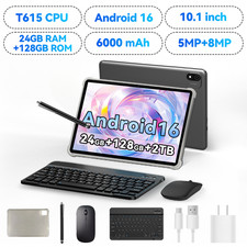 Headwolf Newest Android 16 WIFI tablet 10.1 Inch HD incell tablet 24GB RAM 128GB picture