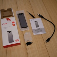 SSK Aluminum USB 3.1 to M.2 NGFF SSD Enclosure B, B&M (not M 5-pin) Key SHE-C320 picture